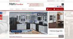Desktop Screenshot of mattsfurniture.ca
